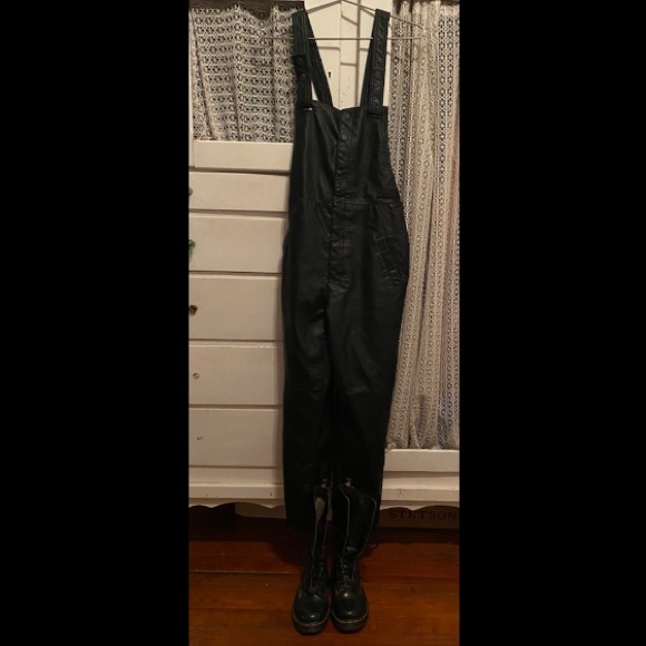 Free People Mod Moto Overalls - Vegan Leather - Picture 5 of 11